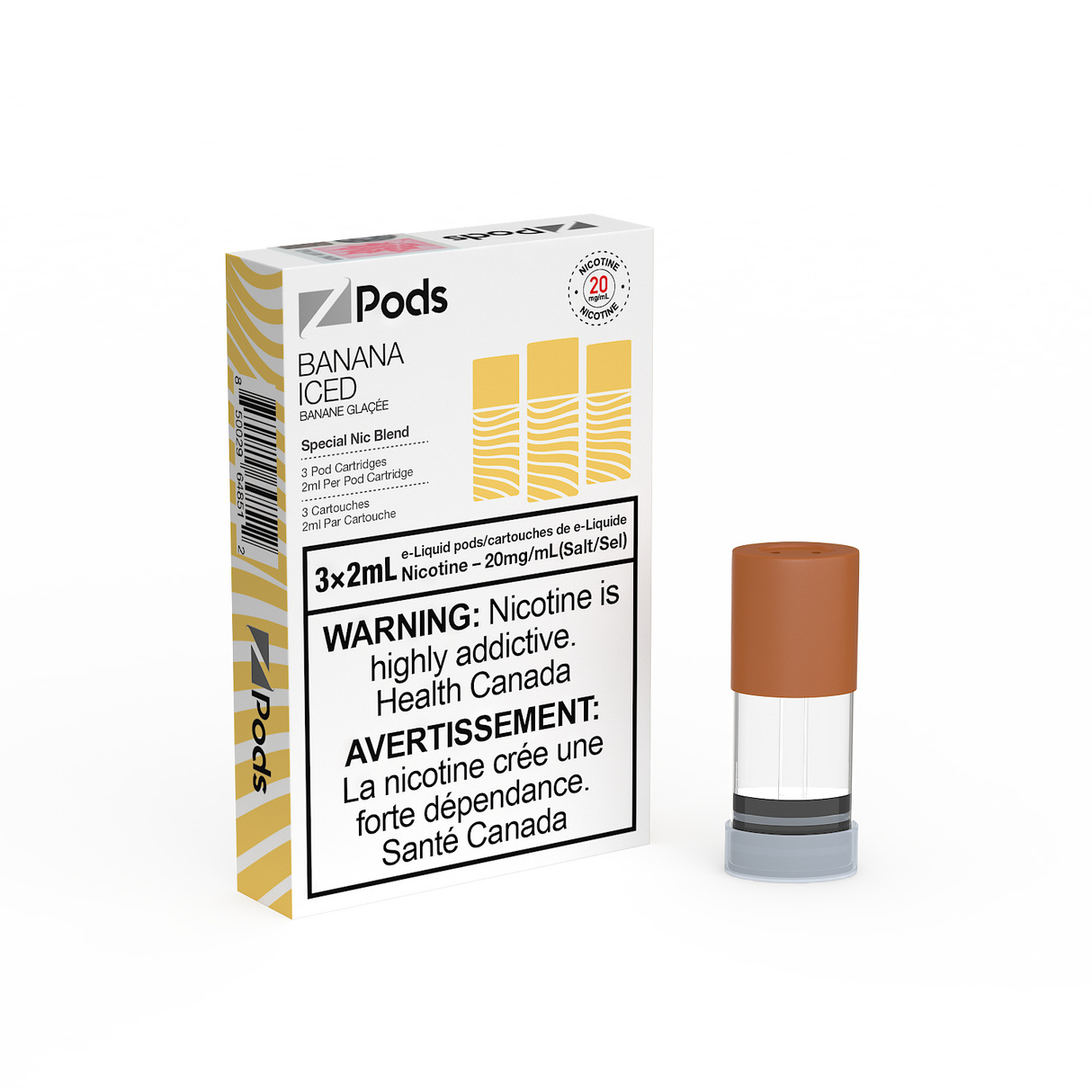 Banana Iced - Z PODS 3pk PODS - 6mL