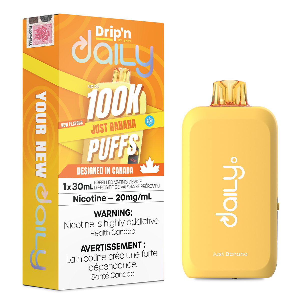 Just Banana - DRIP'N DAILY 100K by ENVI - 30mL