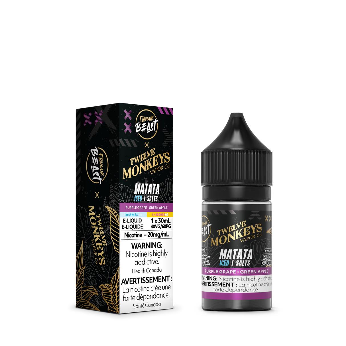 MATATA ICED by FLAVOUR BEAST x 12 MONKEYS SALT (30mL)