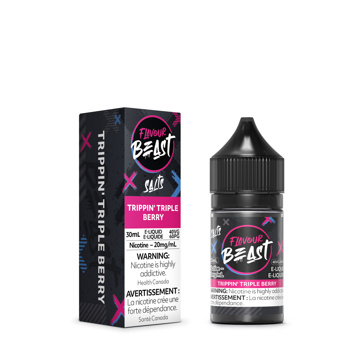 TRIPPIN' TRIPLE BERRY by FLAVOUR BEAST SALT (30mL)