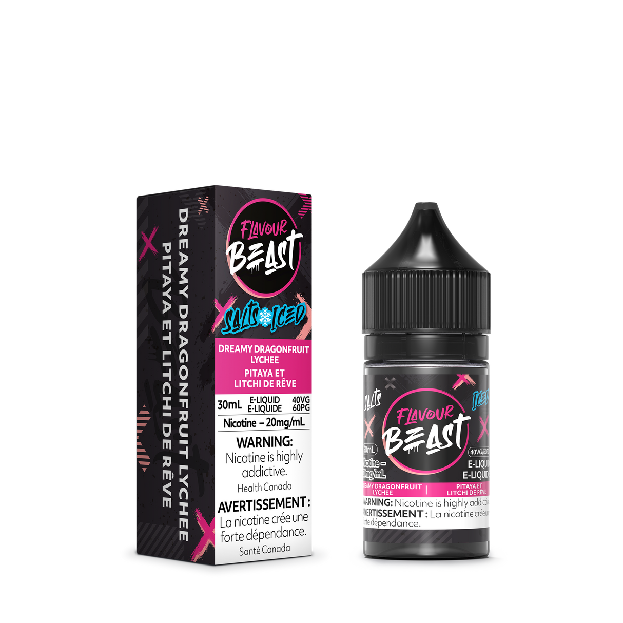 DREAMY DRAGONFRUIT LYCHEE ICED by FLAVOUR BEAST SALT (30mL)