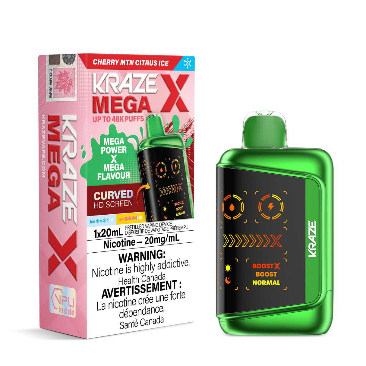 Cherry MTN Citrus Ice - KRAZE MEGA X 48K - 20mL