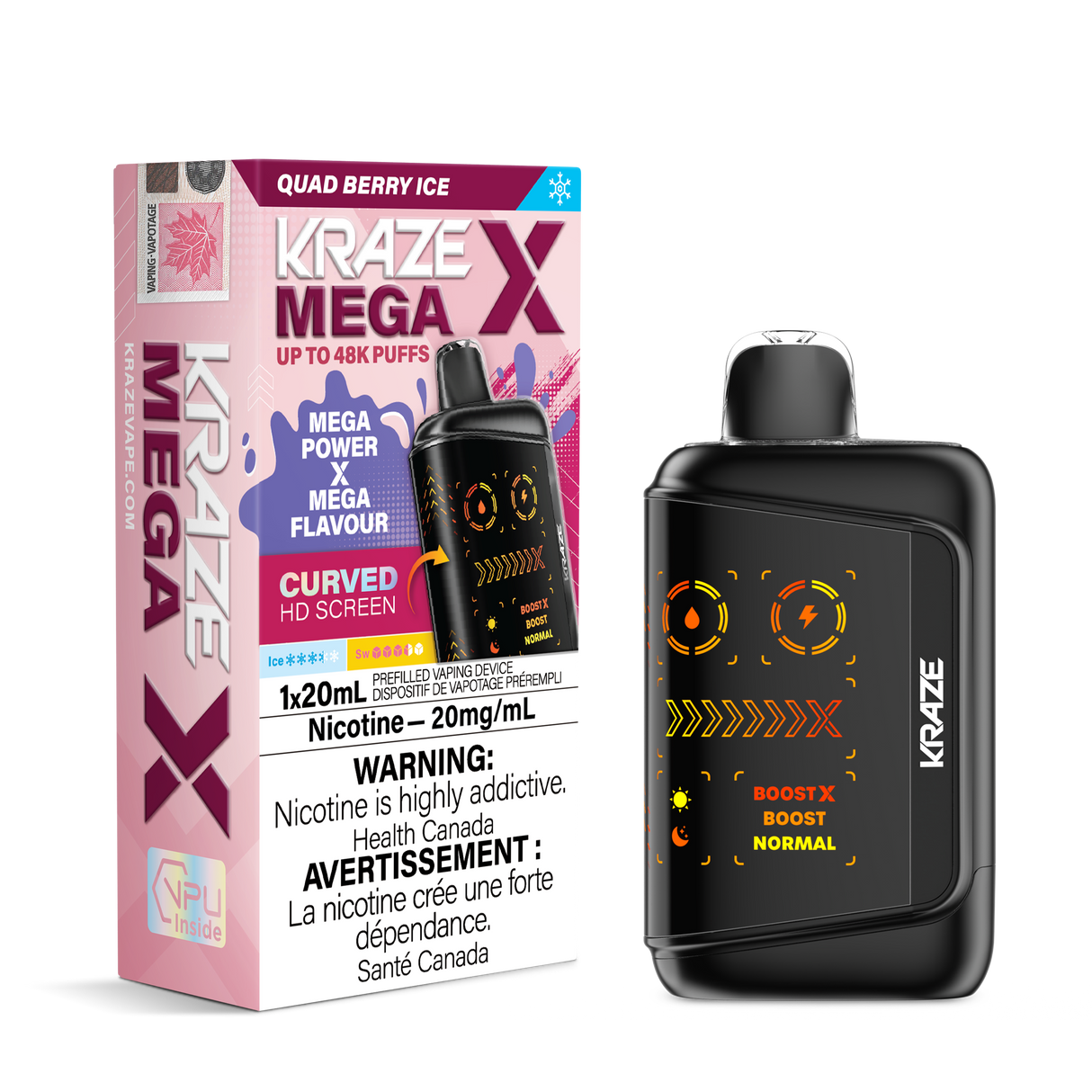 Quad Berry Ice - KRAZE MEGA X 48K - 20mL