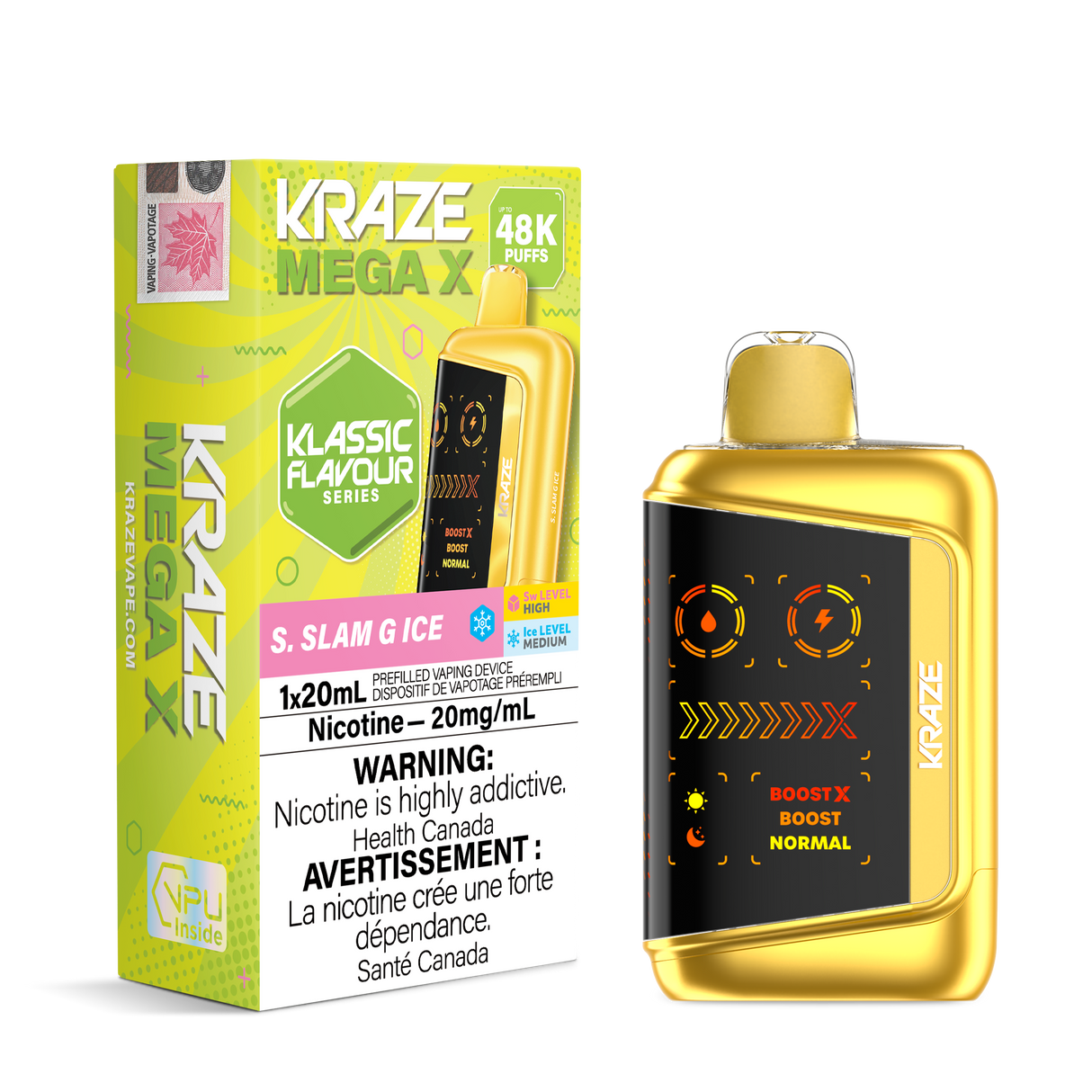 S. Slam G Ice - KRAZE MEGA X KLASSIC 48K - 20mL