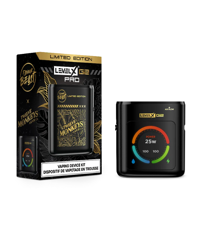 Level X G2 PRO Device FB x 12 MONKEYS 1000 mAh Limited Edition