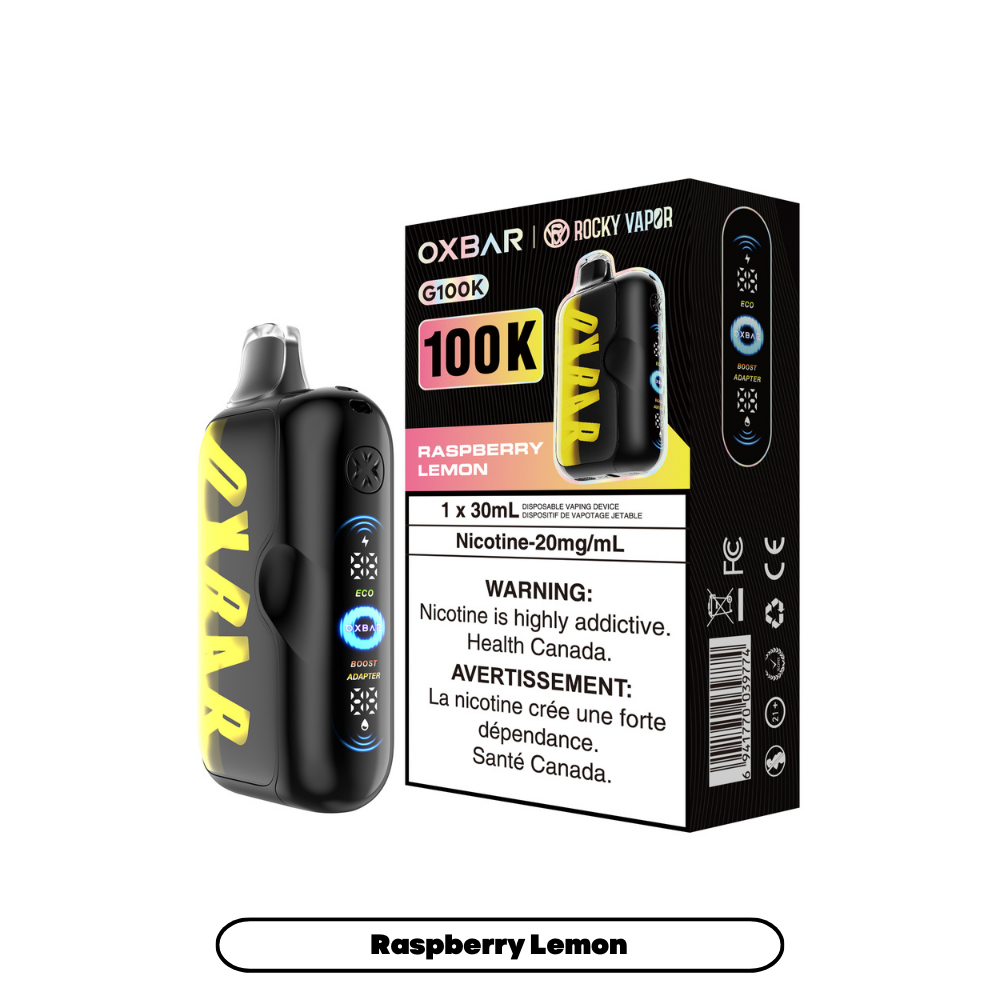 Raspberry Lemon by OXBAR x ROCKY VAPOR G100K - 30mL