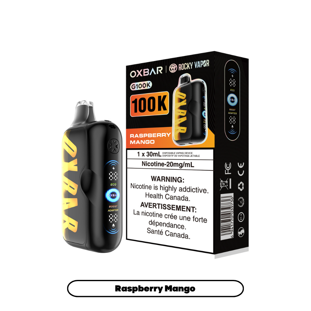 Raspberry Mango by OXBAR x ROCKY VAPOR G100K - 30mL