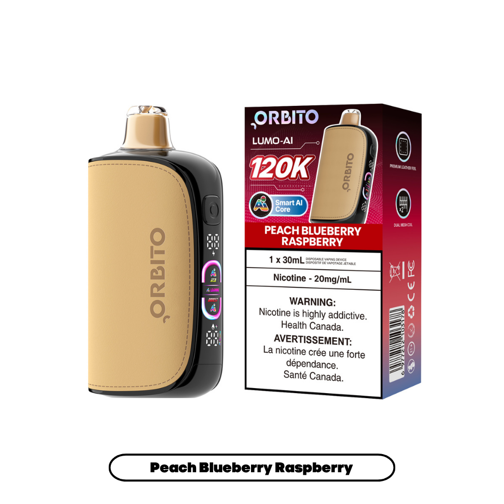 Peach Blueberry Raspberry by ORBITO LUMO AI 120K - 30ml