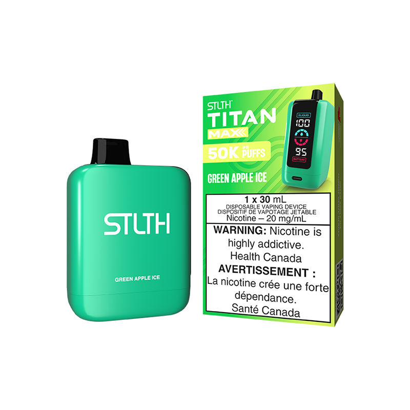 STLTH TITAN MAX 50K - Green Apple Ice - 30mL