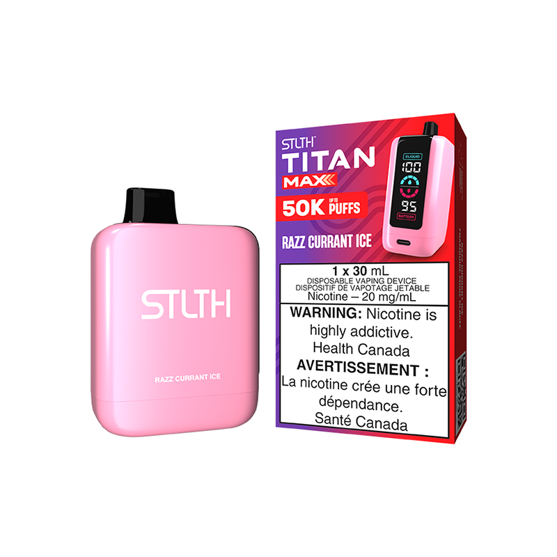 Razz Currant Ice - STLTH TITAN MAX 50K - 30mL