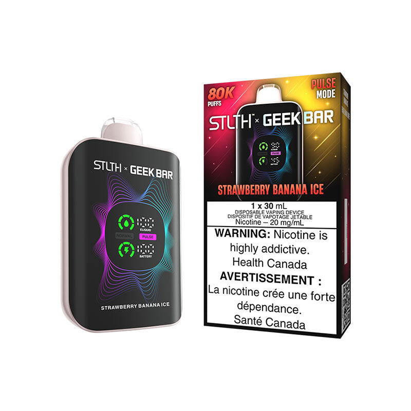 Strawberry Banana Ice - STLTH x GEEK BAR 80K - 30mL