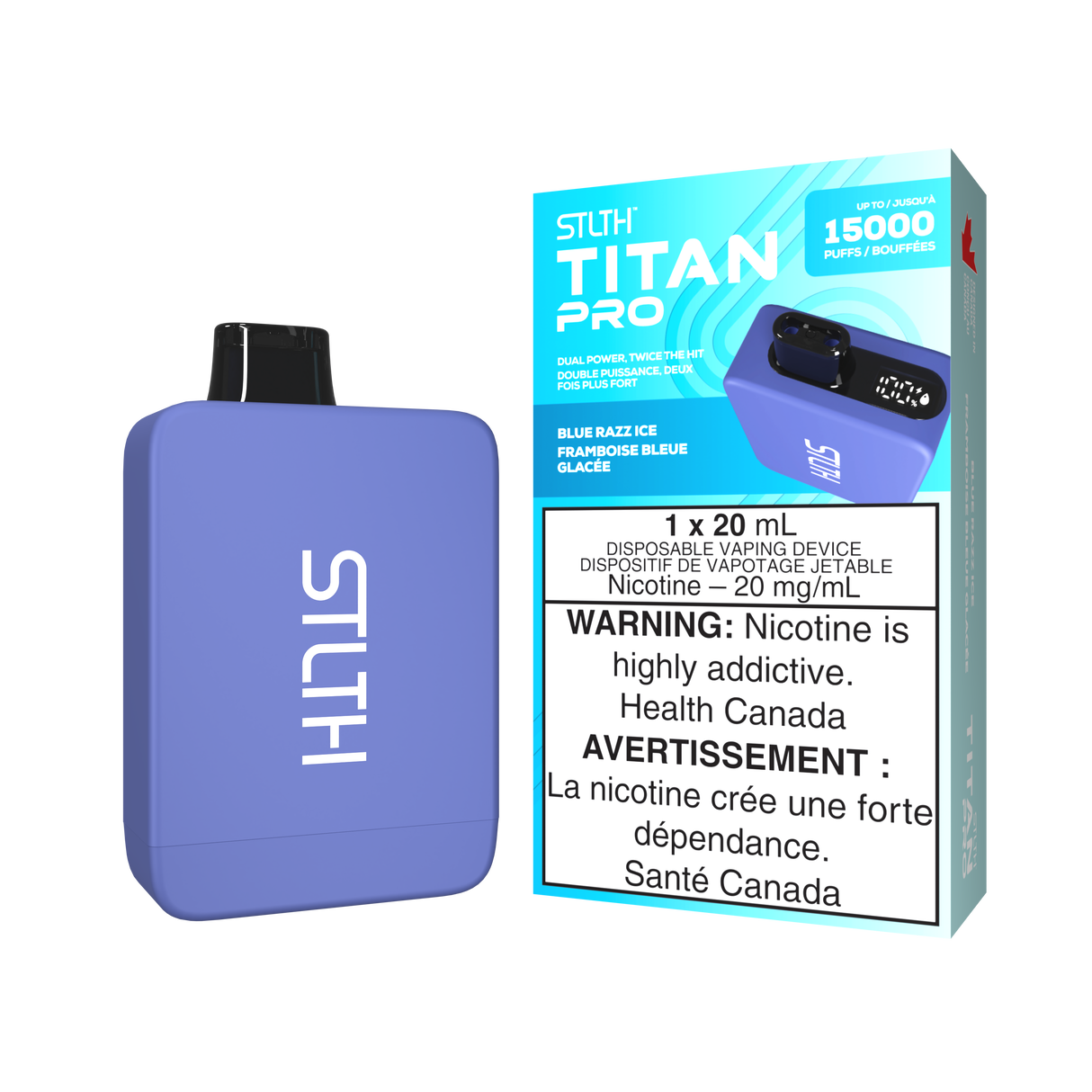 Blue Razz Ice - STLTH TITAN PRO 15K - 20mL