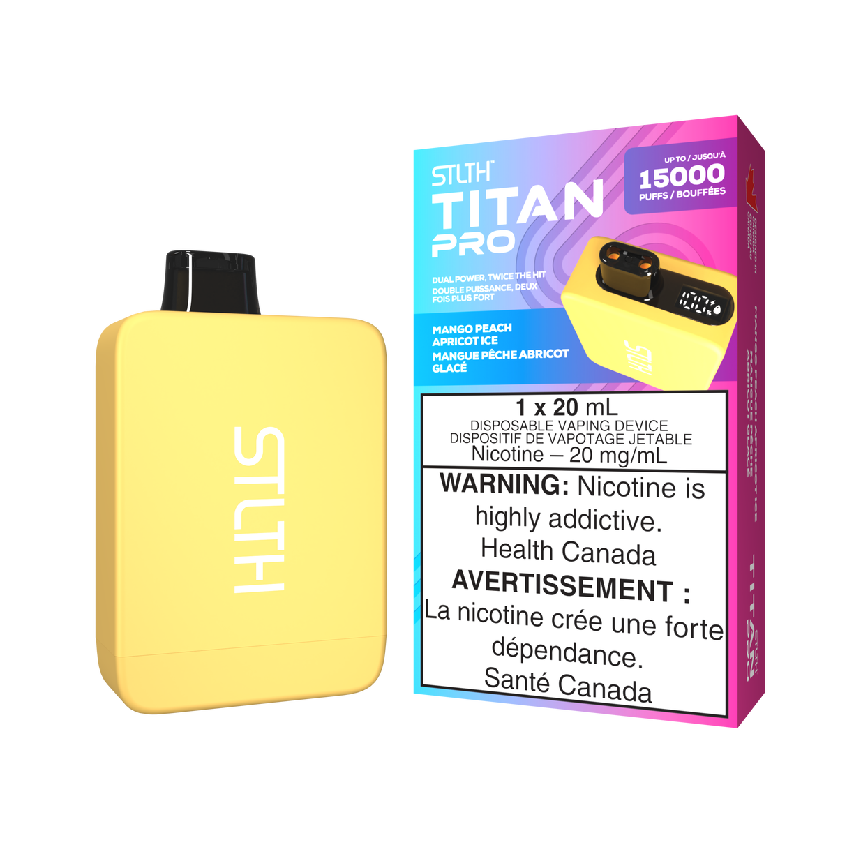 Mango Peach Apricot Ice - STLTH TITAN PRO 15K - 20mL