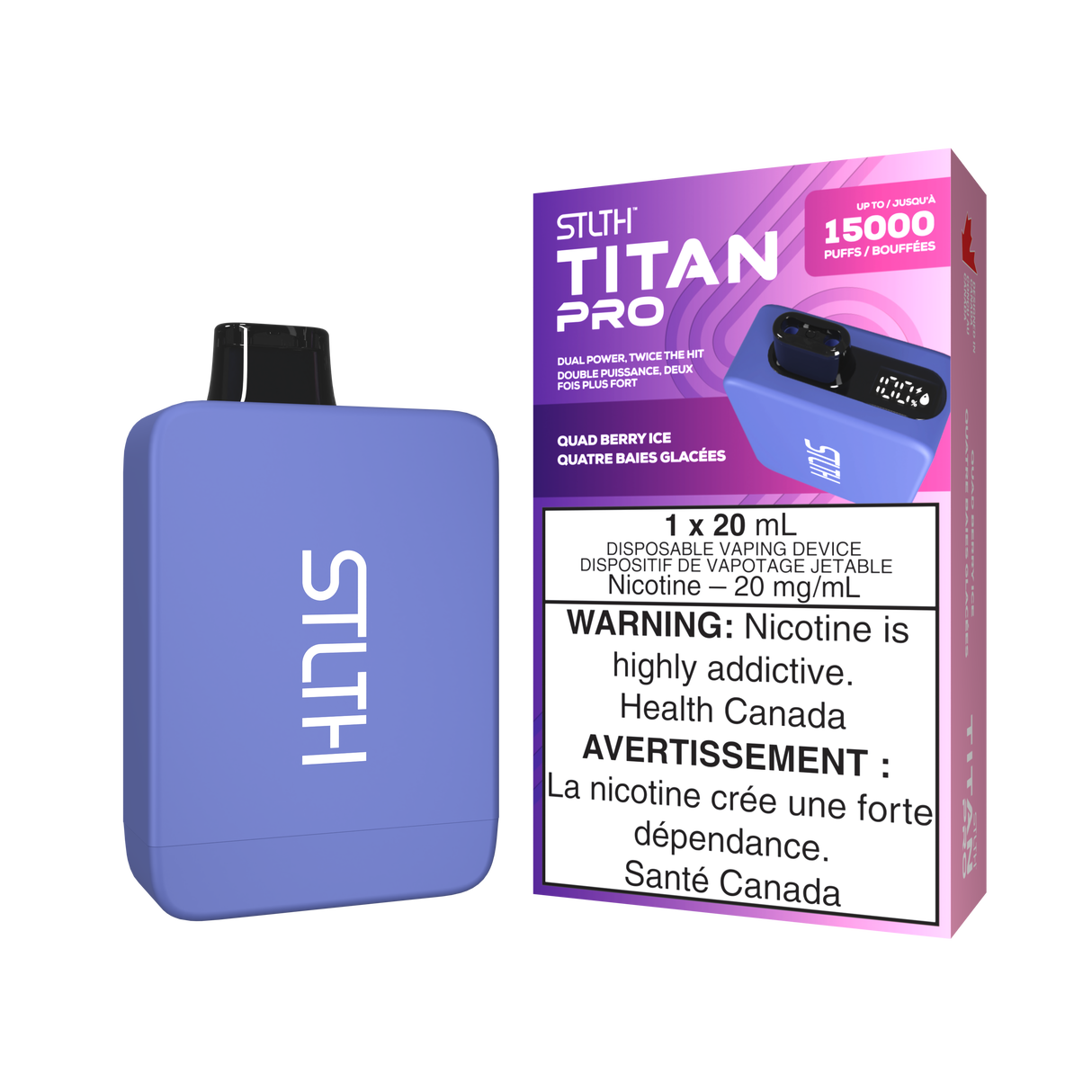 Quad Berry Ice - STLTH TITAN PRO 15K - 20mL