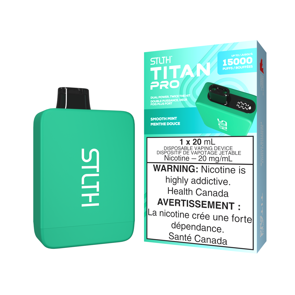 Smooth Mint - STLTH TITAN PRO 15K - 20mL
