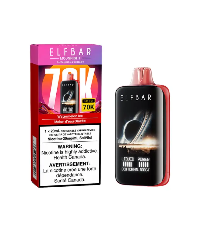 Watermelon Ice - ELFBAR MOONNIGHT 70K - 20mL