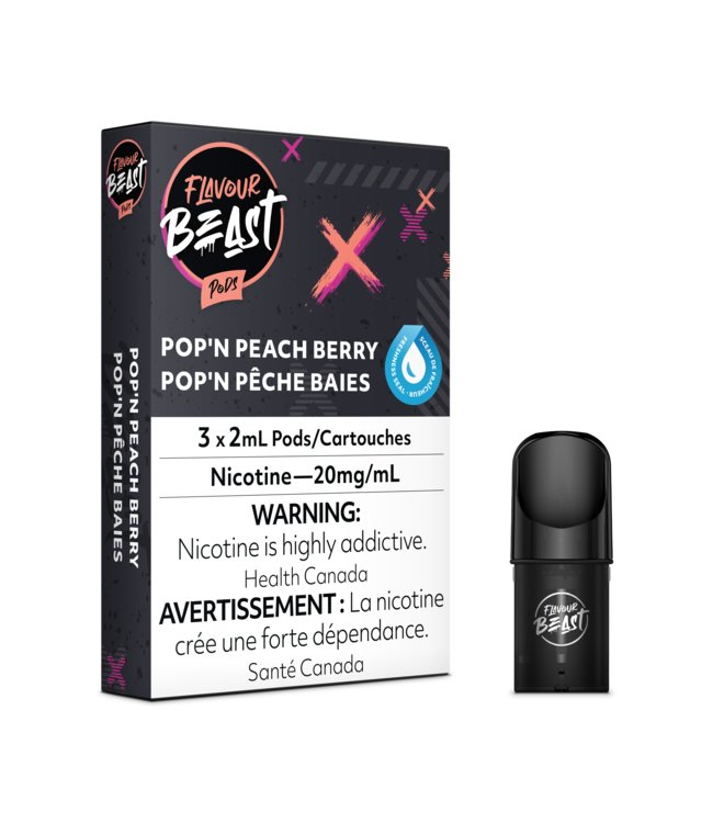 Packin' Peach Berry - STLTH FLAVOUR BEAST 3pk PODS - 6ml