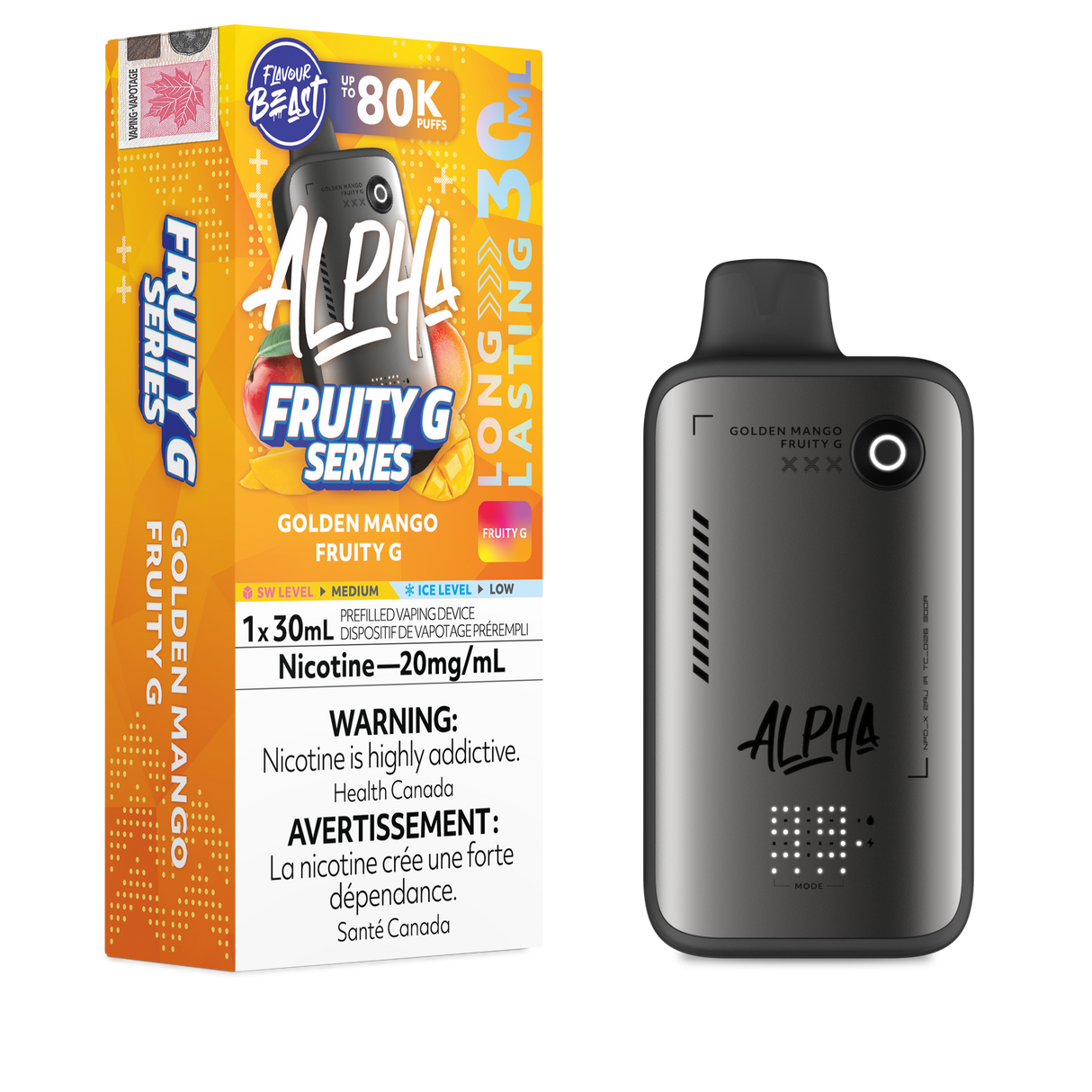 Golden Mango Fruity G - FLAVOUR BEAST ALPHA 80K - 30ML