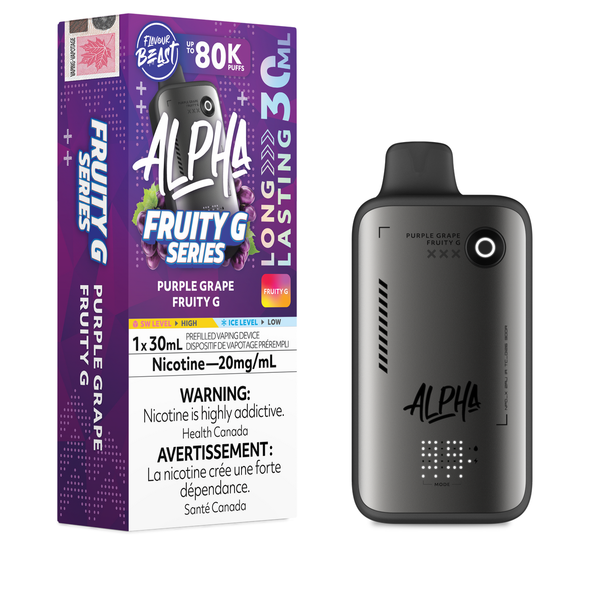 Purple Grape Fruity G - FLAVOUR BEAST ALPHA 80K - 30ML