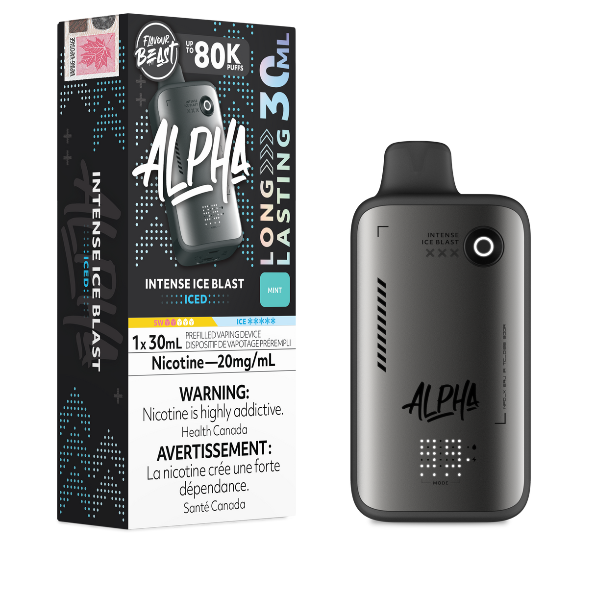 Intense Ice Blast - FLAVOUR BEAST ALPHA 80K - 30mL