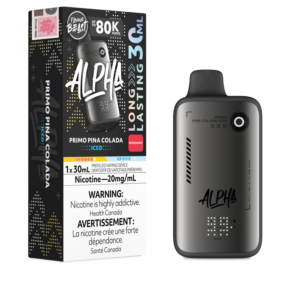 Primo Pina Colada Iced - FLAVOUR BEAST ALPHA 80K - 30mL