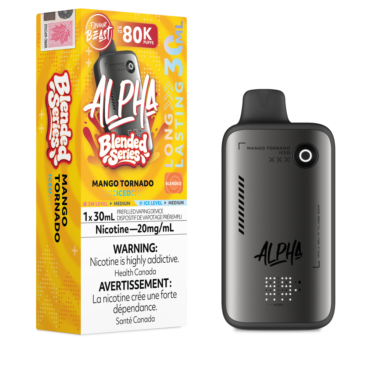 Mango Tornado Iced - FLAVOUR BEAST ALPHA BLENDED 80K - 30mL