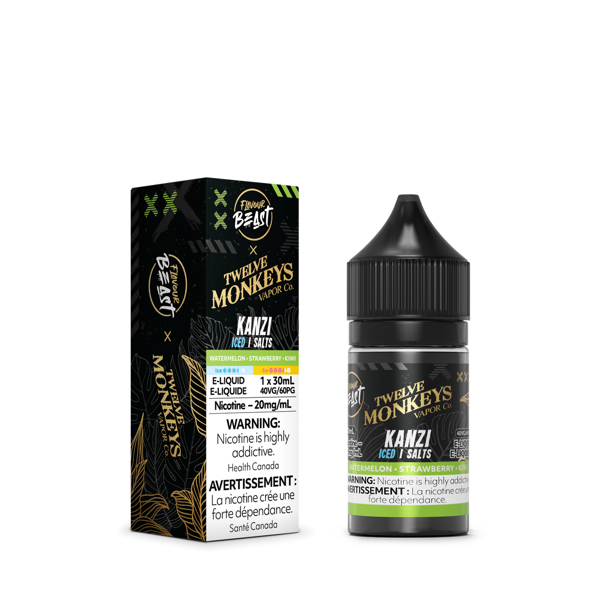 KANZI ICED by FLAVOUR BEAST x 12 MONKEYS SALT (30mL)