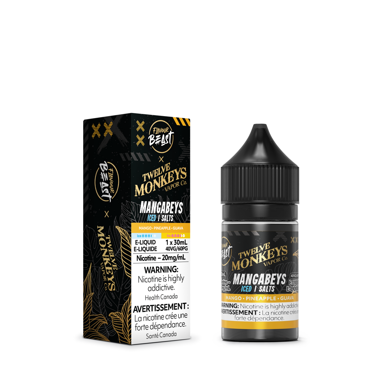 MANGABEYS ICED by FLAVOUR BEAST x 12 MONKEYS SALT (30mL)