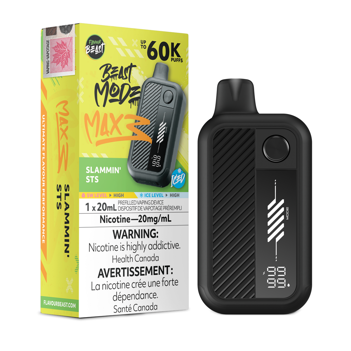 Slammin' STS Iced - FLAVOUR BEAST BEAST MODE MAX 3 60K - 20mL