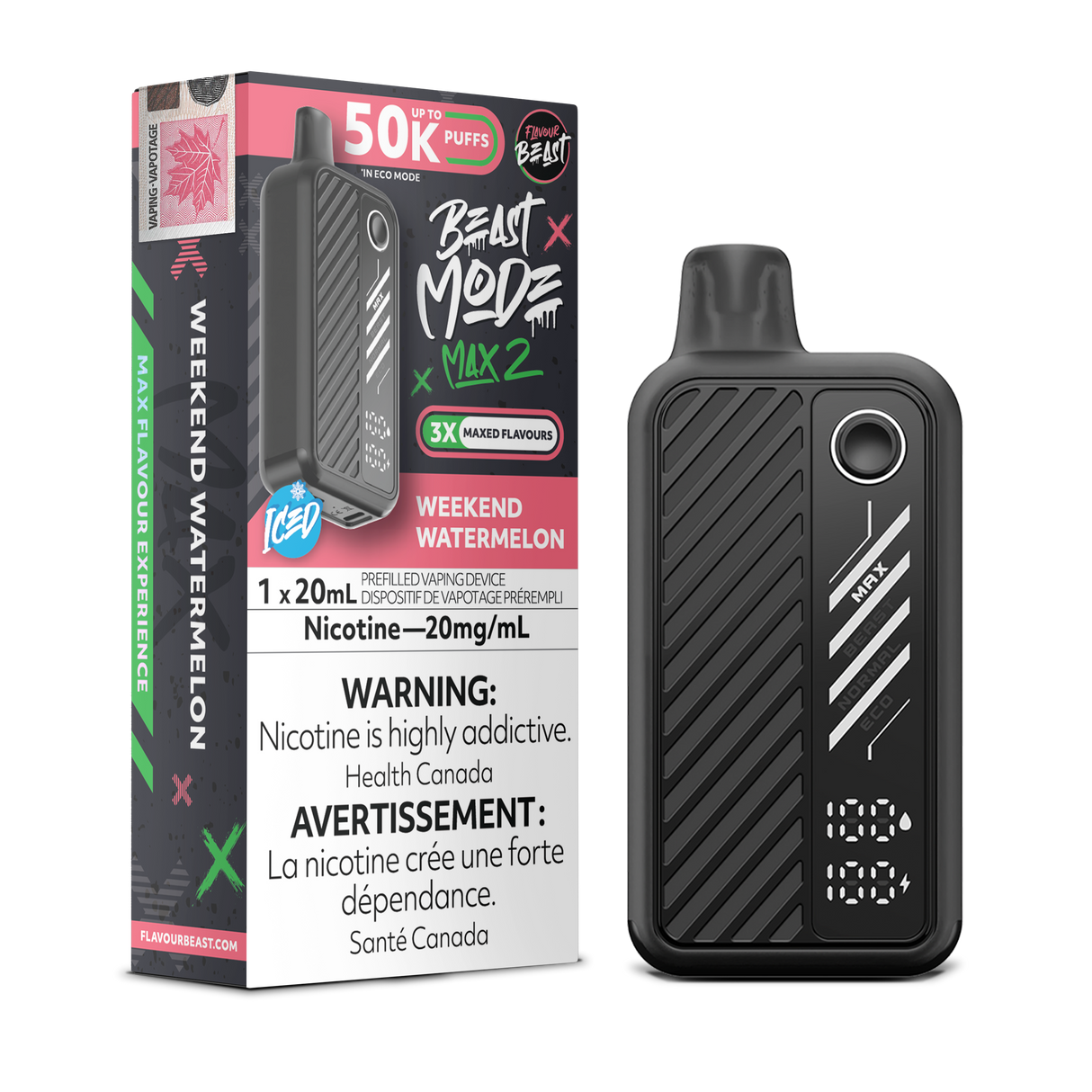 Weekend Watermelon - FLAVOUR BEAST BEAST MODE MAX 2 50K - 20mL