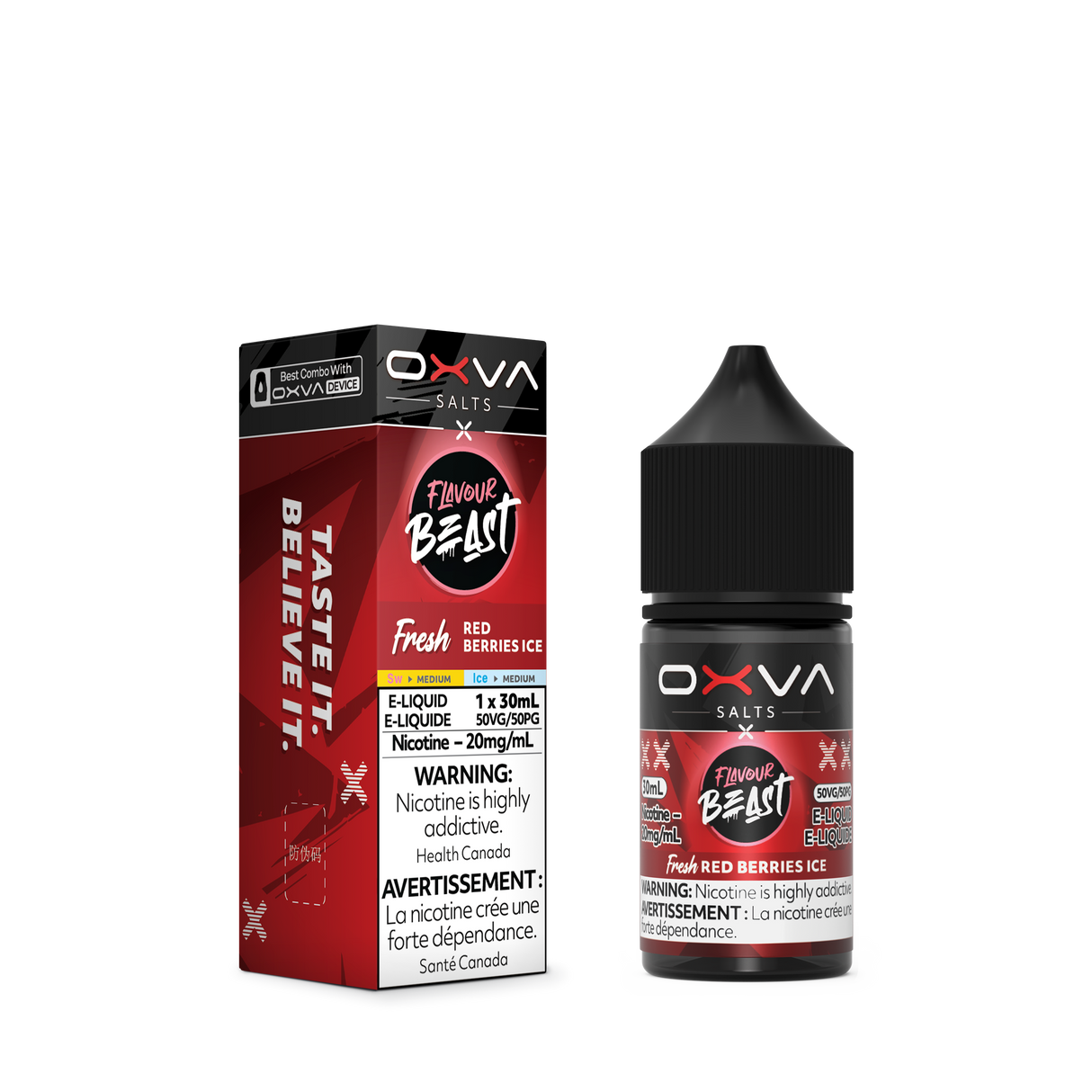 Fresh Red Berries Ice by Flavour Beast x OXVA (30mL)