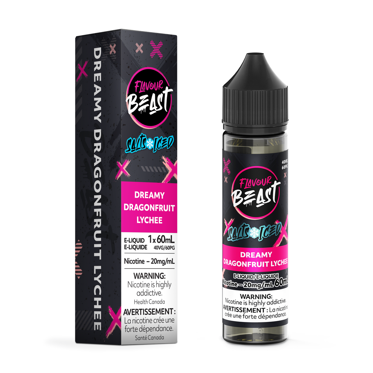 DREAMY DRAGONFRUIT LYCHEE ICED by FLAVOUR BEAST SALT (60mL)