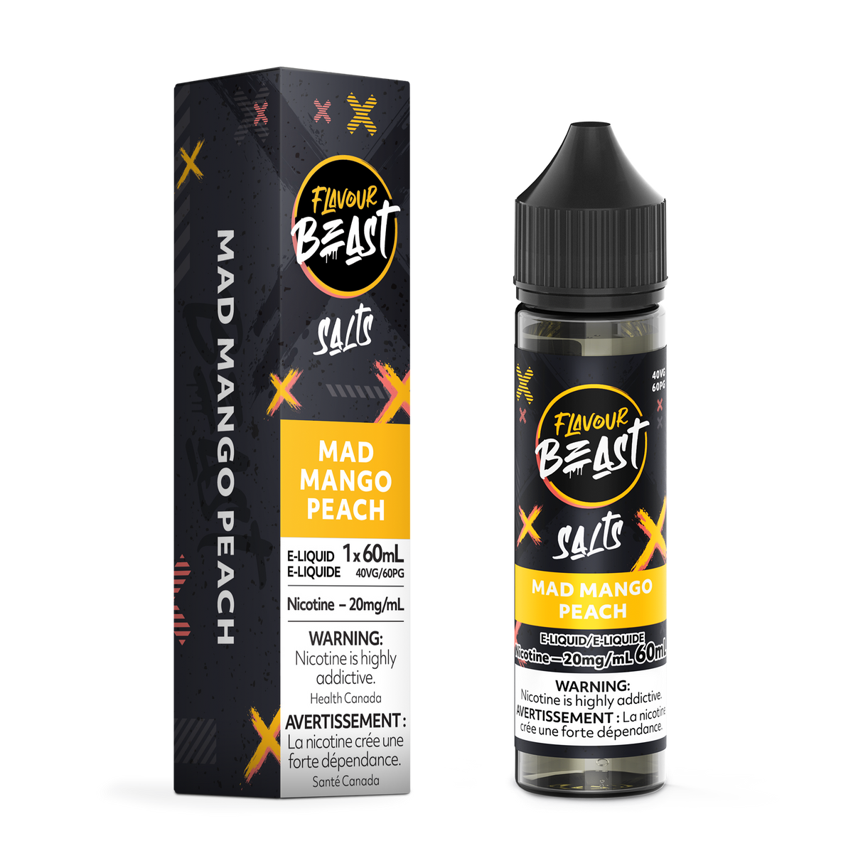 MAD MANGO PEACH by FLAVOUR BEAST SALT (60mL)