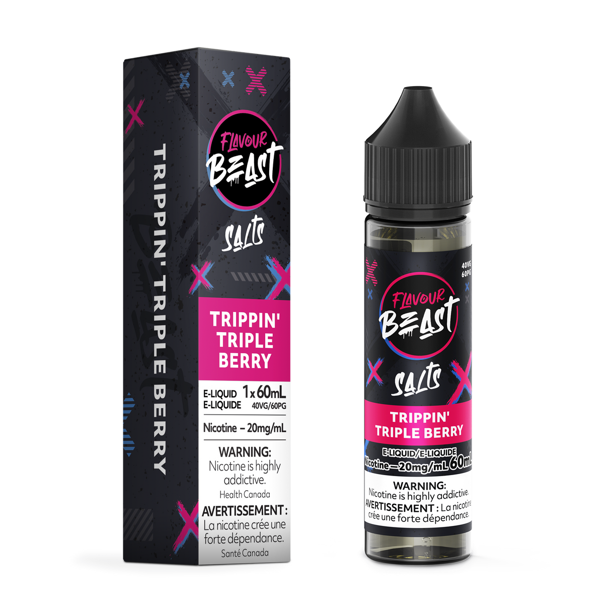TRIPPIN' TRIPLE BERRY by FLAVOUR BEAST SALT (60mL)