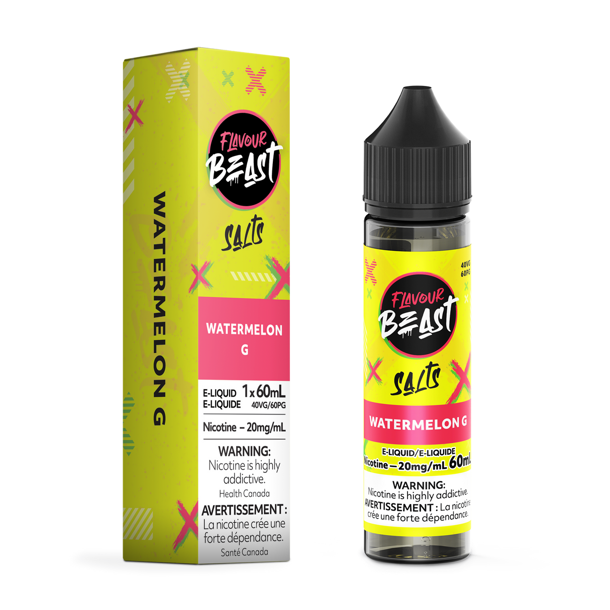 WATERMELON G by FLAVOUR BEAST SALT (60mL)
