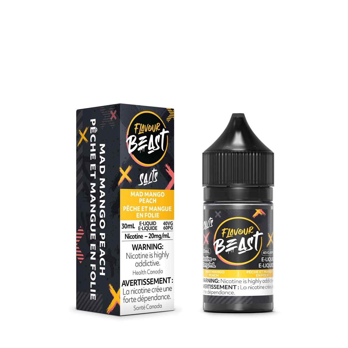 MAD MANGO PEACH by FLAVOUR BEAST SALT (30mL)