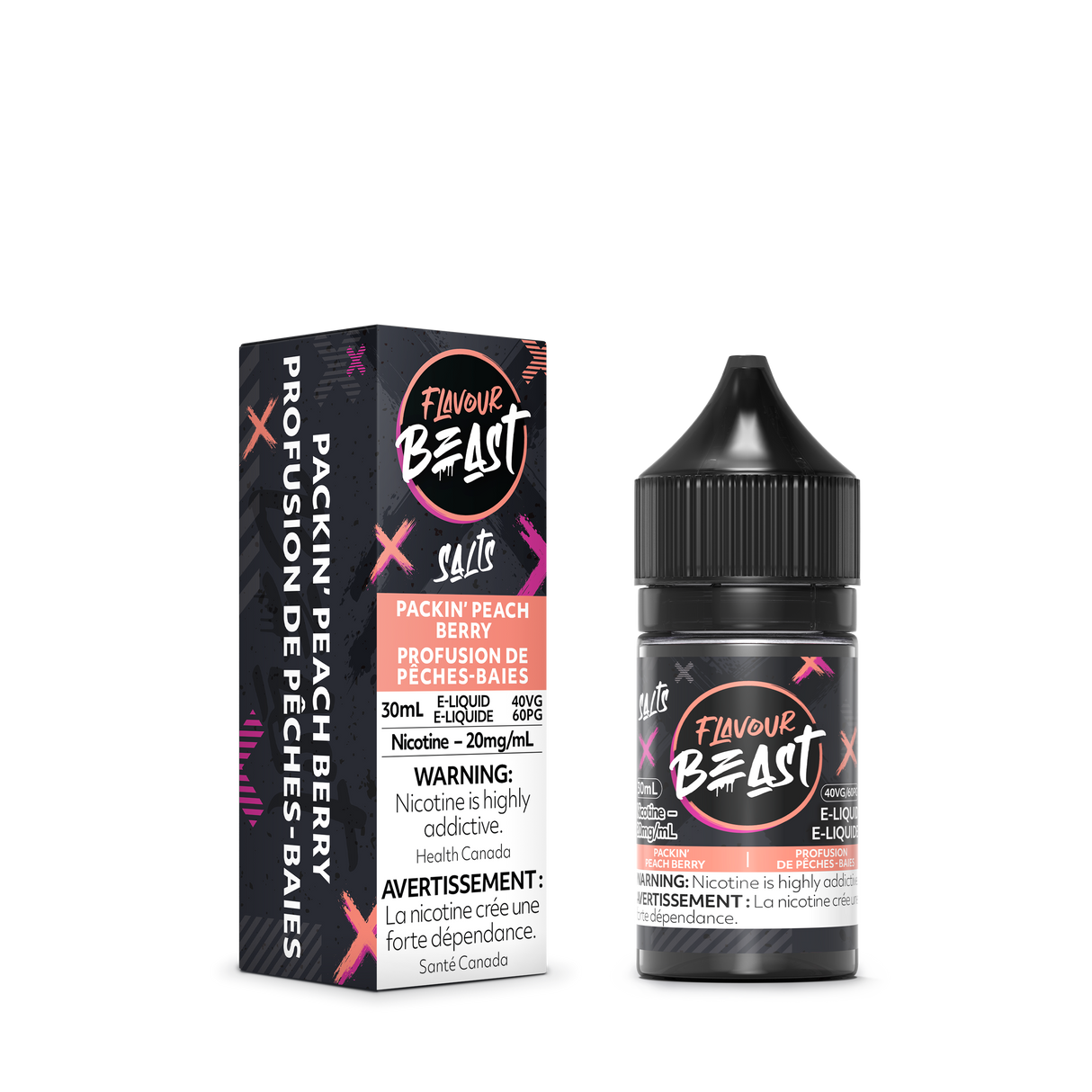 PACKIN' PEACH BERRY by FLAVOUR BEAST SALT (30mL)