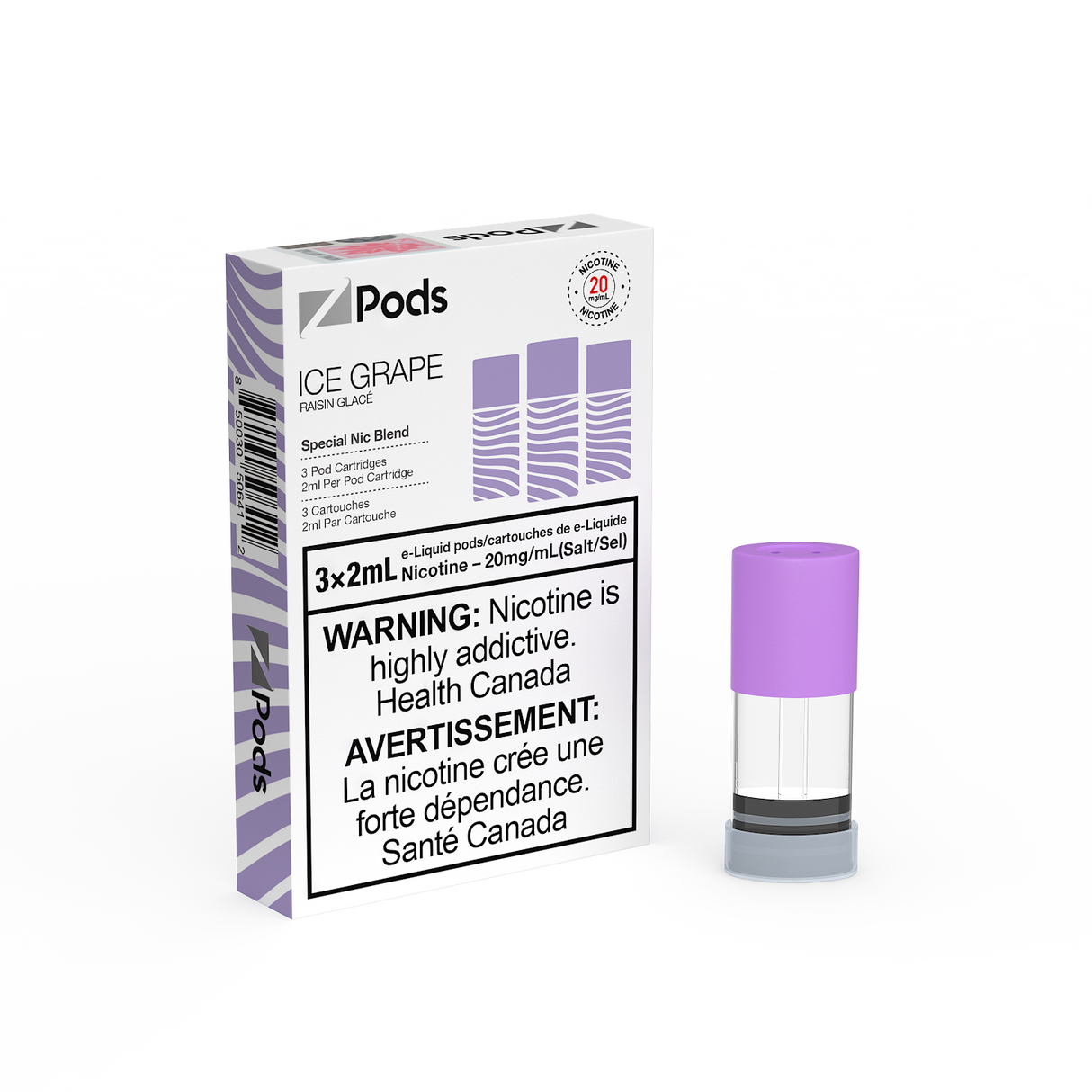 Ice Grape -  Z PODS 3pk PODS - 6mL