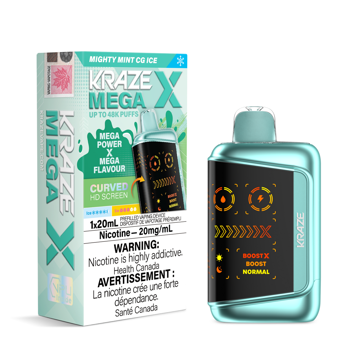 Mighty Mint CG Ice - KRAZE MEGA X 48K - 20mL