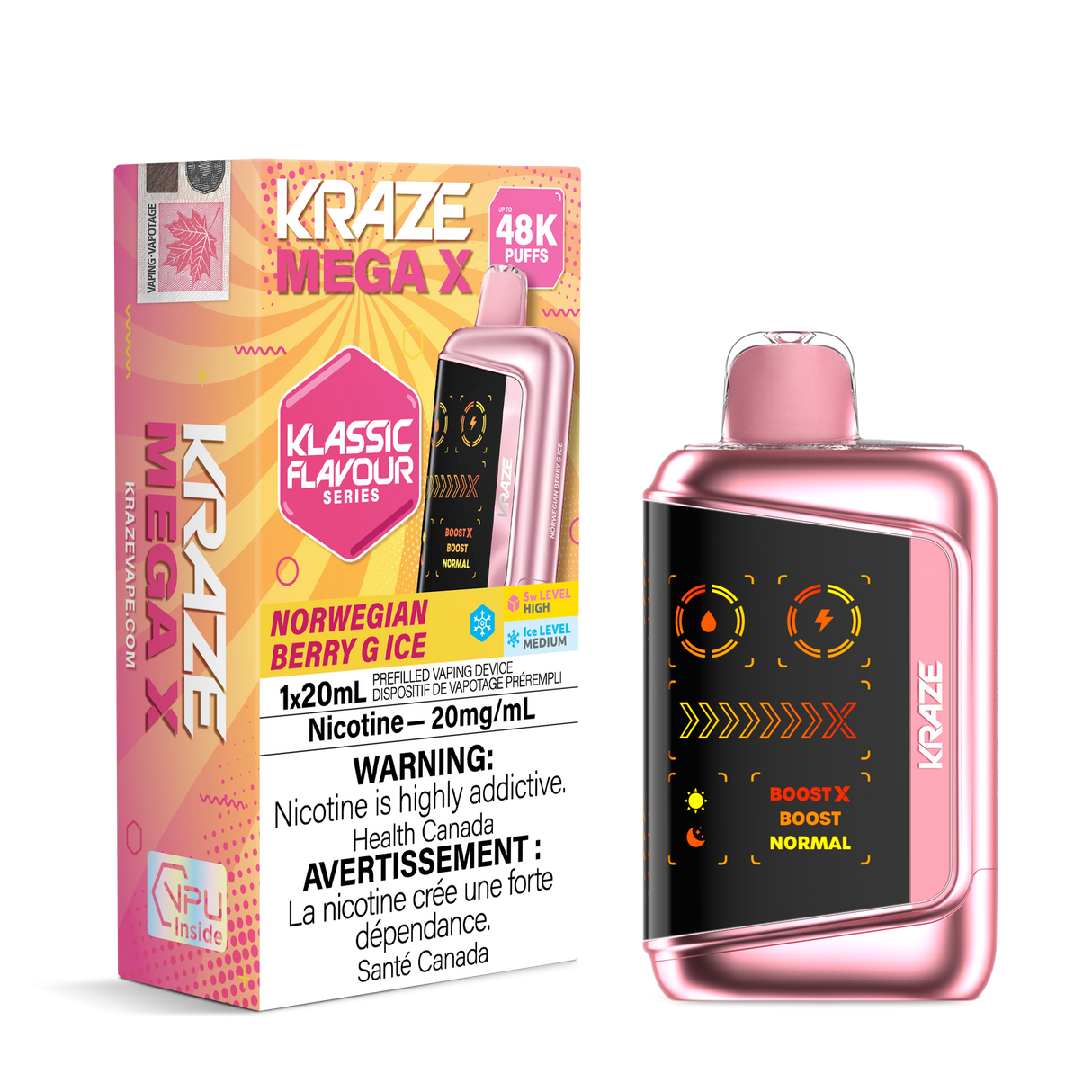 Norwegian Berry G Ice - KRAZE MEGA X KLASSIC 48K - 20mL