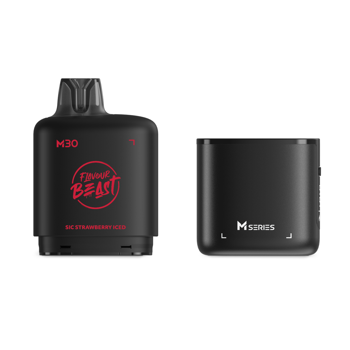 Sic Strawberry Iced - LEVEL X FLAVOUR BEAST M30 120K STARTER KIT - 30mL