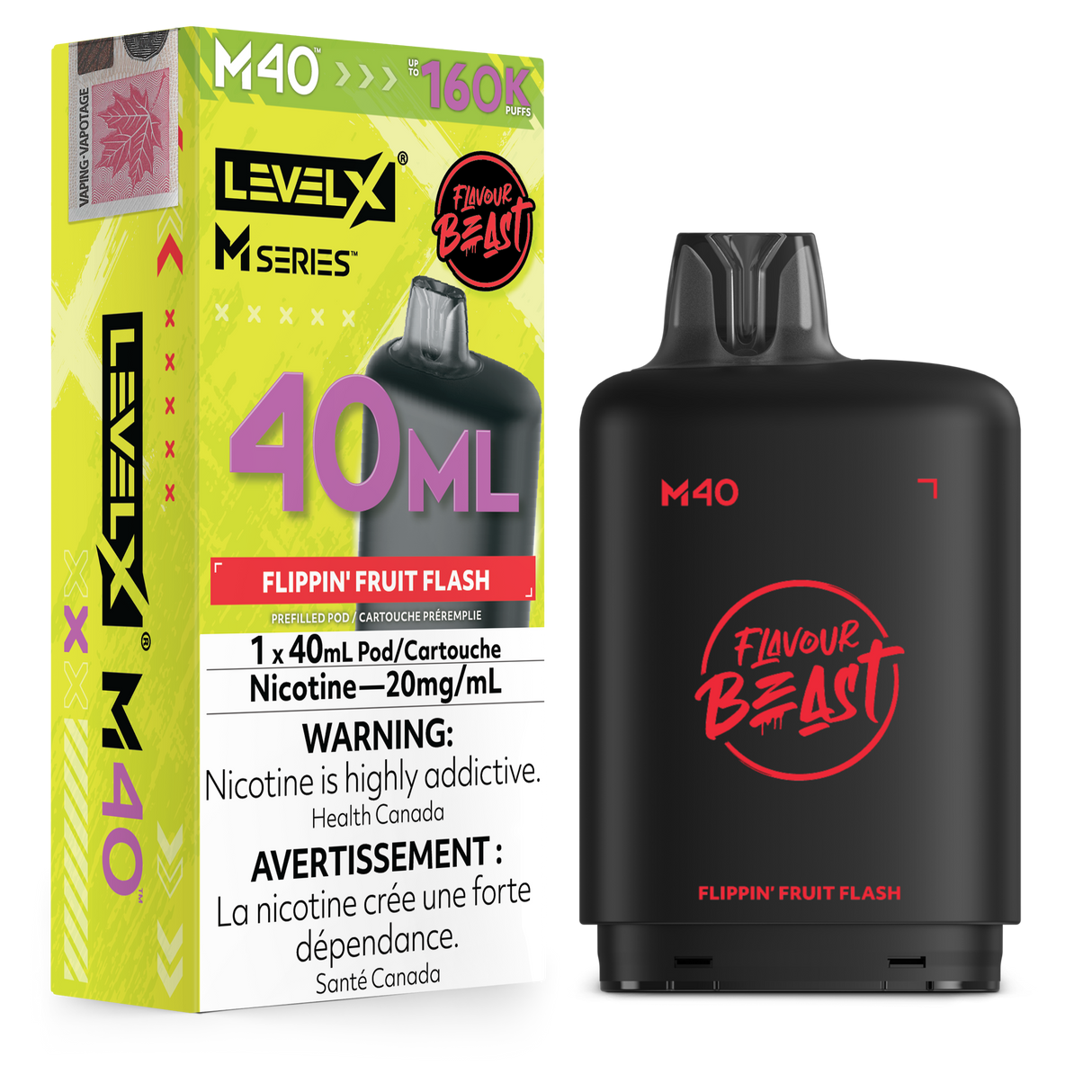 Flippin' Fruit Flash - LEVEL X FLAVOUR BEAST M40 160K - 40mL