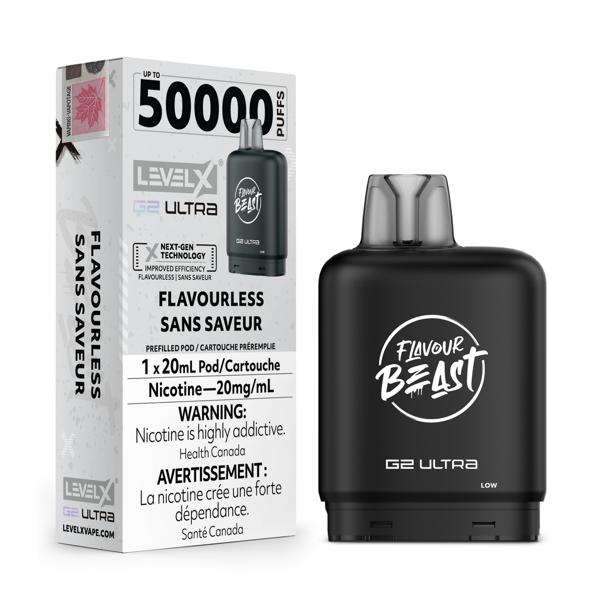 Flavourless - LEVEL X FLAVOUR BEAST BOOST G2 ULTRA 50K - 20ml