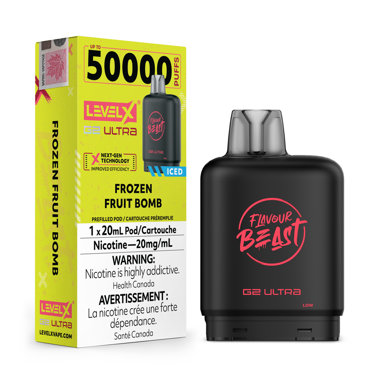 Frozen Fruit Bomb Iced - LEVEL X FLAVOUR BEAST BOOST G2 ULTRA 50K - 20ml