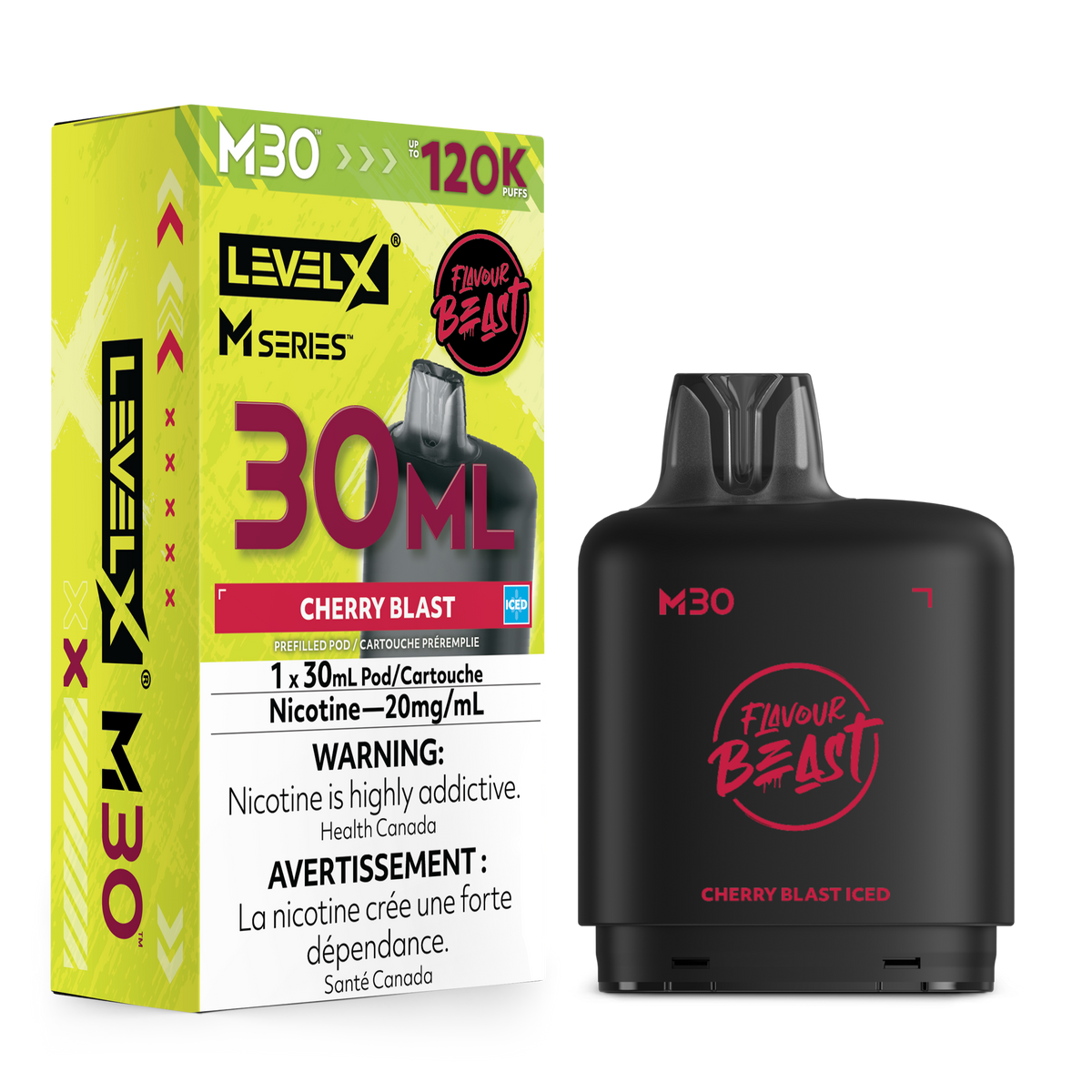 Level X M30 FB 120K - Cherry Blast Iced - 30mL
