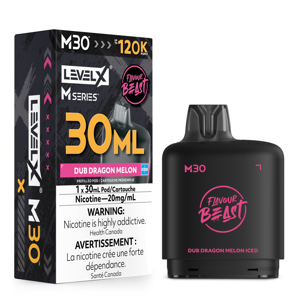 Level X M30 FB 120K - Dub Dragon Melon Iced - 30mL
