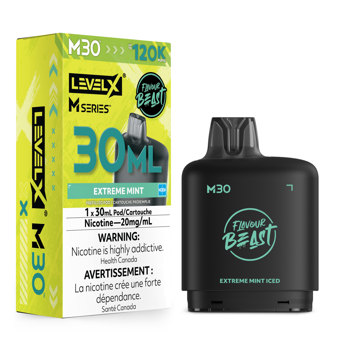 Level X M30 FB 120K - Extreme Mint Iced - 30mL