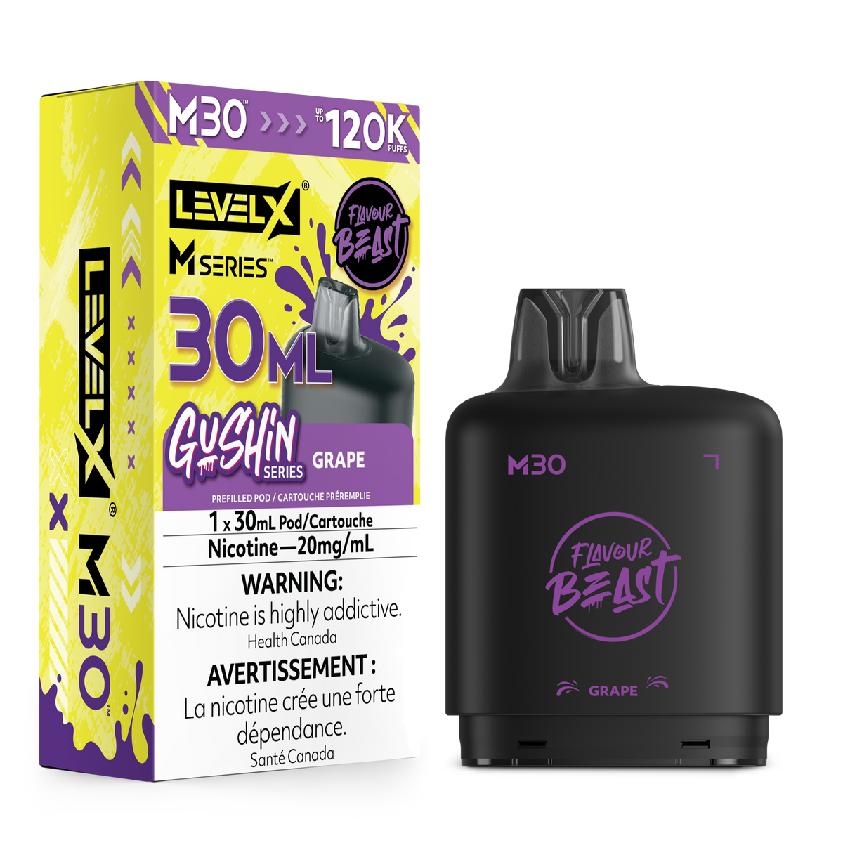 Level X M30 FB 120K. - G.S.  Grape - 30mL