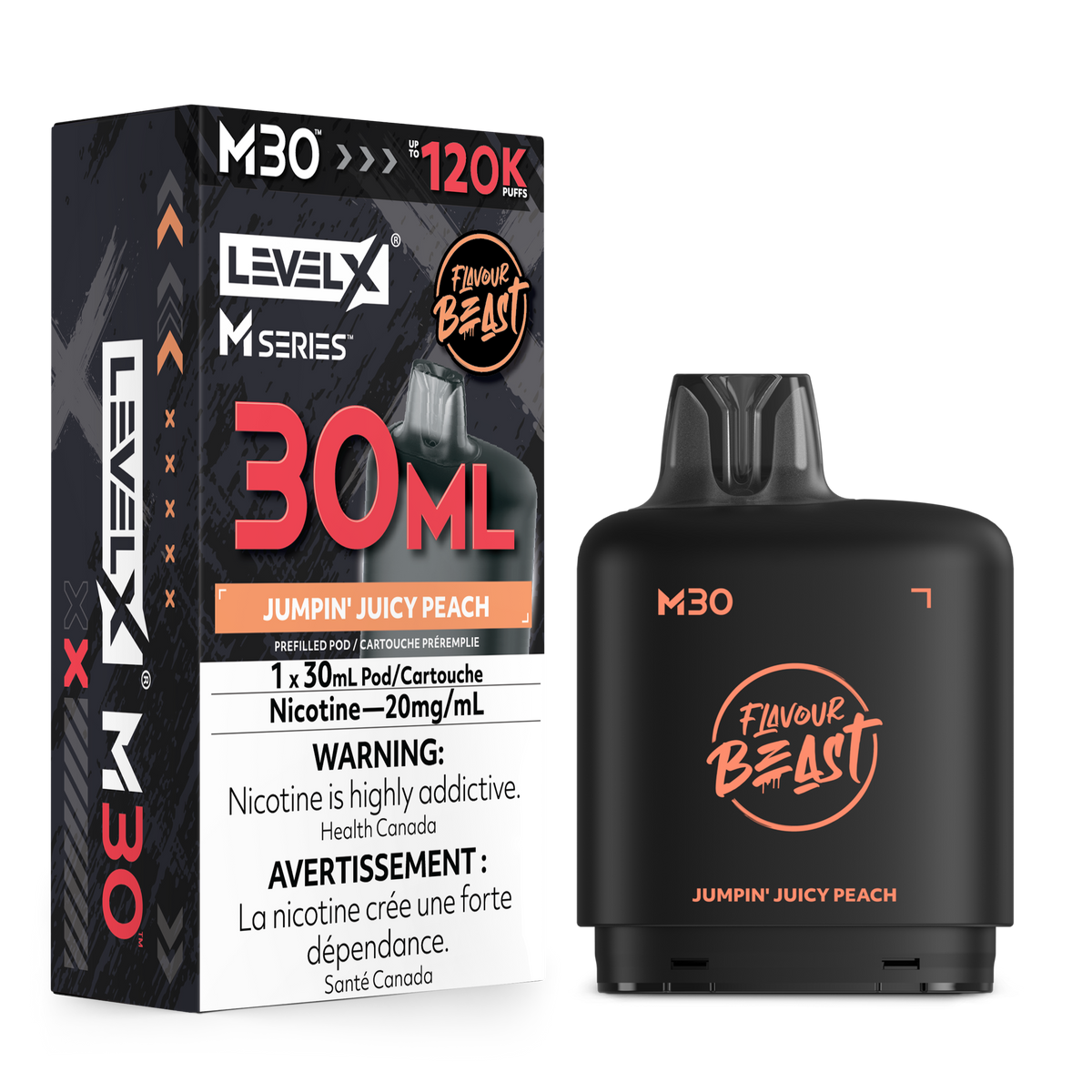 Level X M30 FB 120K - Jumpin' Juicy Peach - 30mL