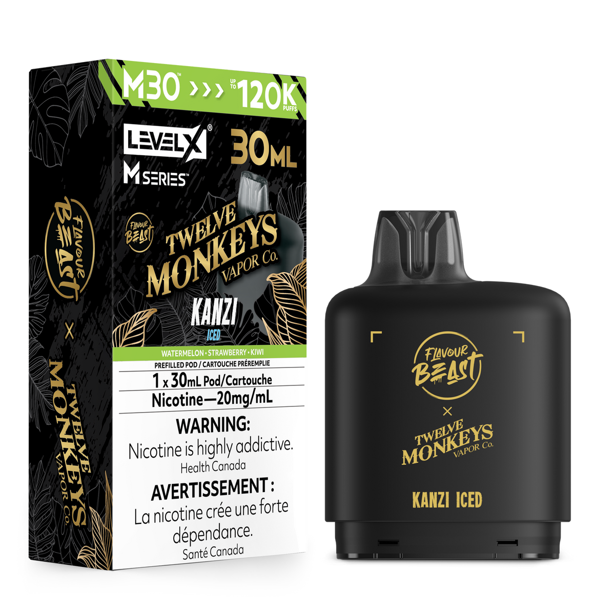 Level X M30 FB 120K. - 12M  Kanzi Iced - 30mL